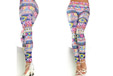 Pantacollant leggins multicolor donna taglia unica